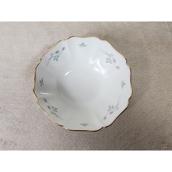 Lenox Bowl Rose Manor Gold Trim 90's New w/ Box 5 1/2" Made in USA Vintage - Picture 7 of 14